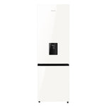 Hisense 351L White Premium Glass Frost Double Door Fridge + Water Dispenser | H450BDW-WD