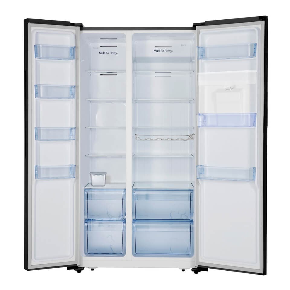 Hisense 504L Side by Side Fridge + Water Dispenser | No Frost | Black Mirror | H670SMIB-WD/RS518N4WBF