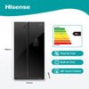 Hisense 504L Side by Side No Frost Refrigerator | H670SMIB-WD Fridge.