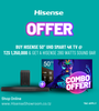 (Combo Offer) Buy Hisense 50″ UHD Smart 4K TV | 50A6H/K & Get a Hisense 280W Soundbar