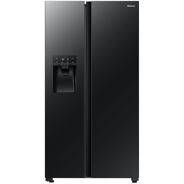 Hisense 535L Side by Side Fridge | No Frost | Black Mirror | H700SMI-IDL