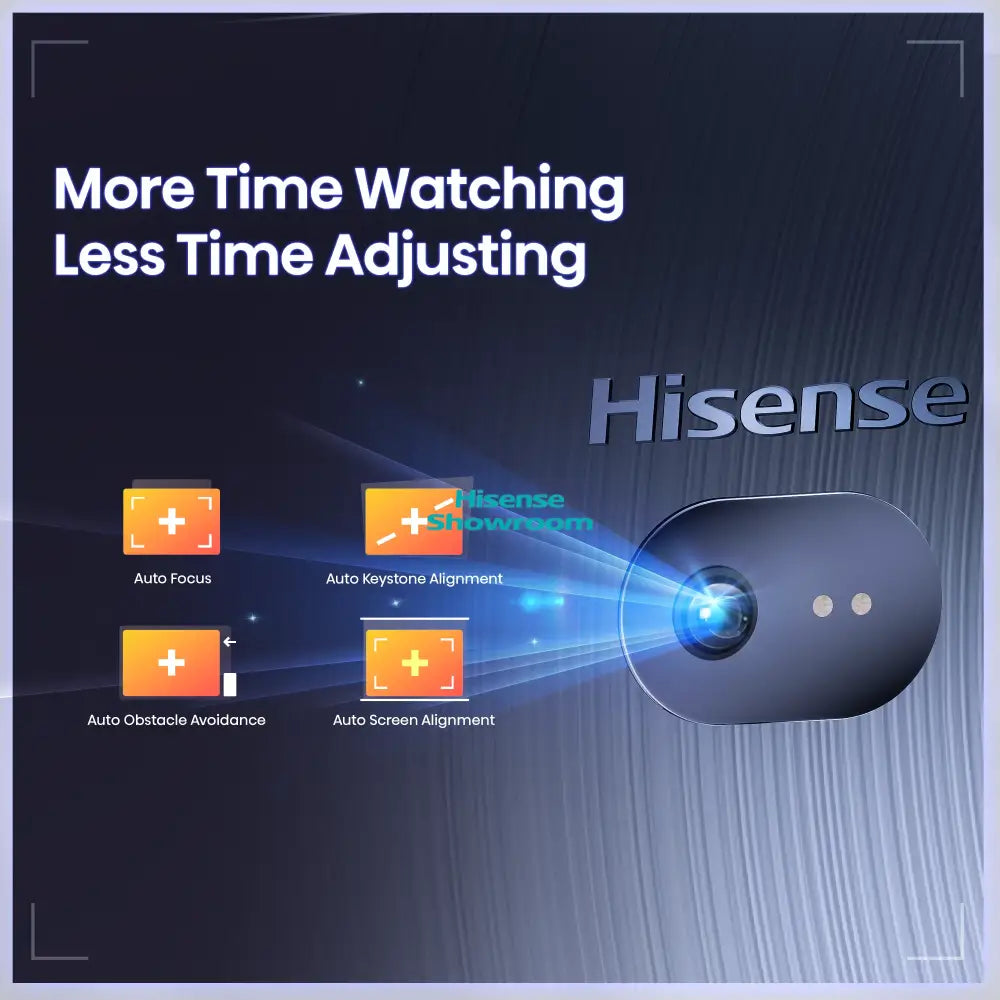 Hisense 65’’ upto 300’’ Smart 4K Mini Laser Projector | C1