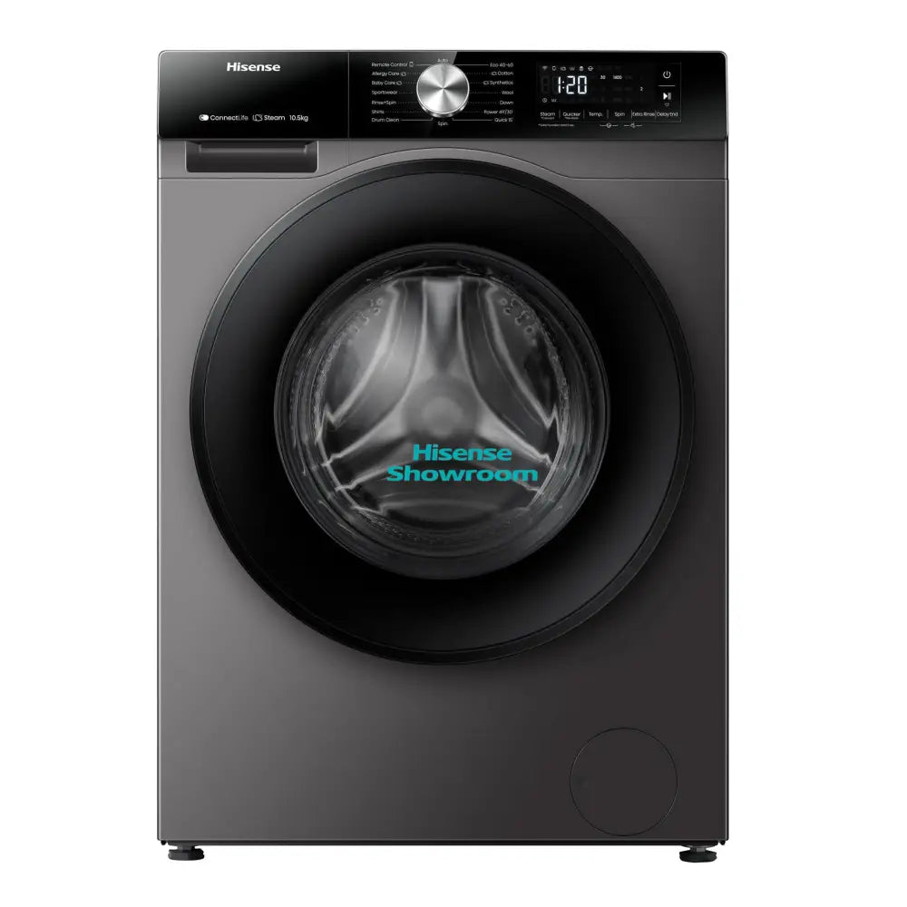 Hisense 10.5kg Smart Fully Automatic Wash & Rinse Washing Machine | Titanium Grey | WF3S1043BT