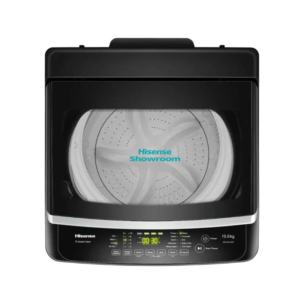 Hisense 10.5kg Top Load Auto Washing Machine | Titanium Silver | WTJA1102T