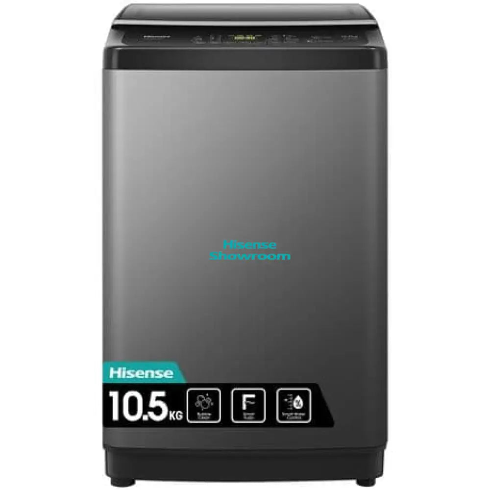 Hisense 10.5kg Top Load Auto Washing Machine | Titanium Silver | WTJA1102T