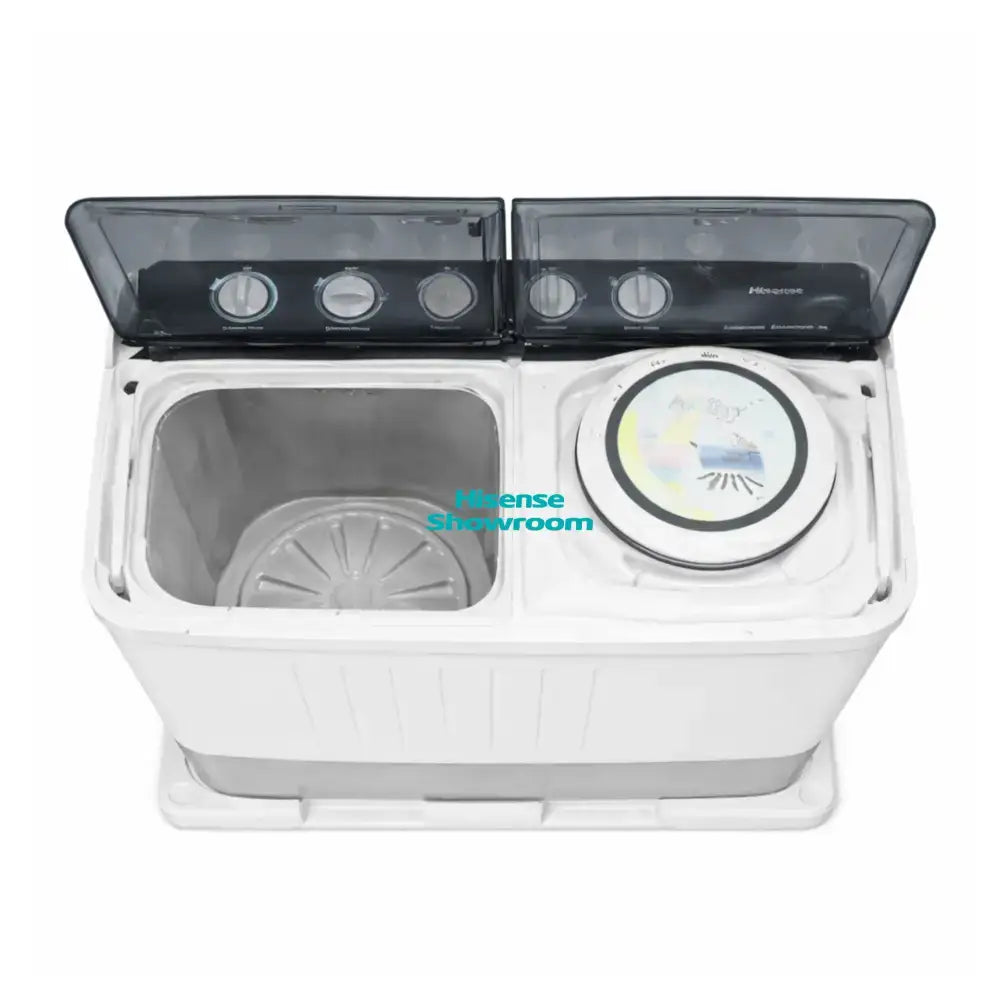 Hisense 14kg Semi Automatic (Manual) Top Load Washing Machine | Twin Tub | White | WSXL141
