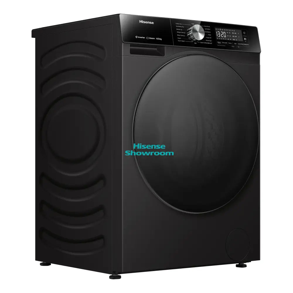 Hisense 10kg Wash & 6kg Dry Fully Automatic Front Load Washing Machine | Smart | Premium Black | WD3S1042BB