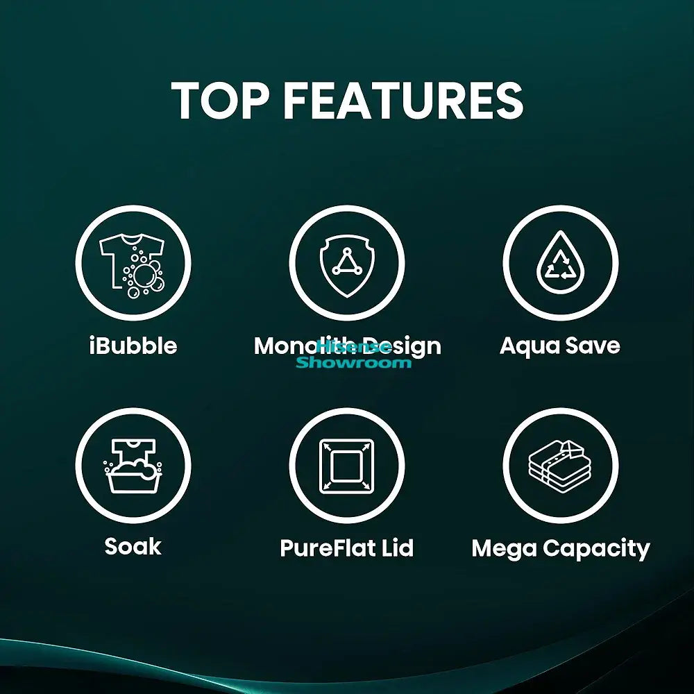 Hisense 11kg Fully Automatic Top Load Wash Rinse & Spin Washing Machine | Black | WT3K1123UB