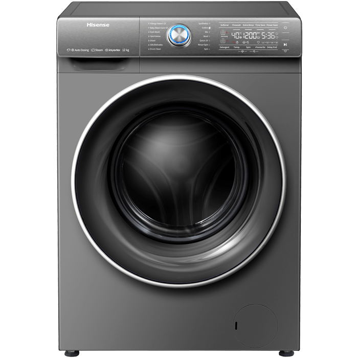 Hisense 12Kg Wash & 8kg Dryer Front Load Auto Washing Machine | Titanium Grey | WD5S1245BB