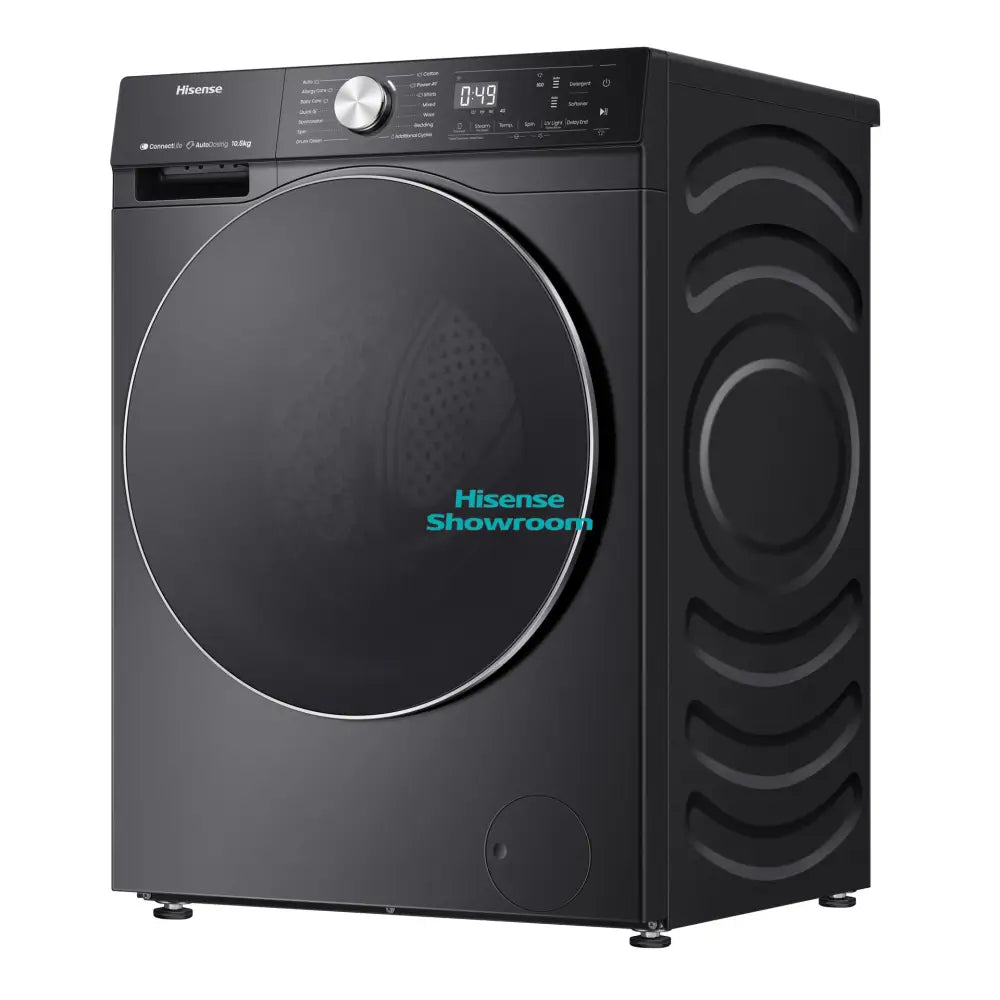 Hisense 12kg Fully Automatic Front Load Washing Machine | Wash Rinse & Spin | Premium Black | WF5S1245BB