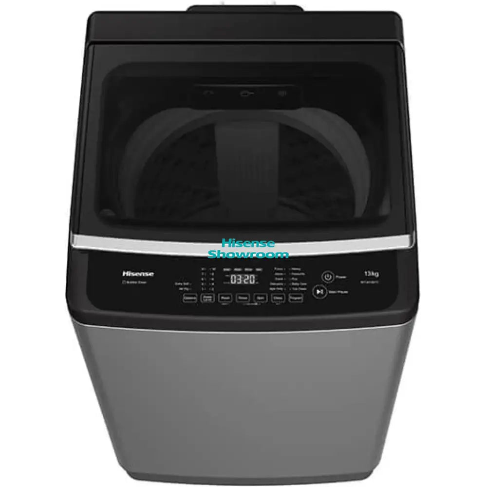 Hisense 13kg Top Load Auto Washing Machine | Titanium Silver | WTJA1302T