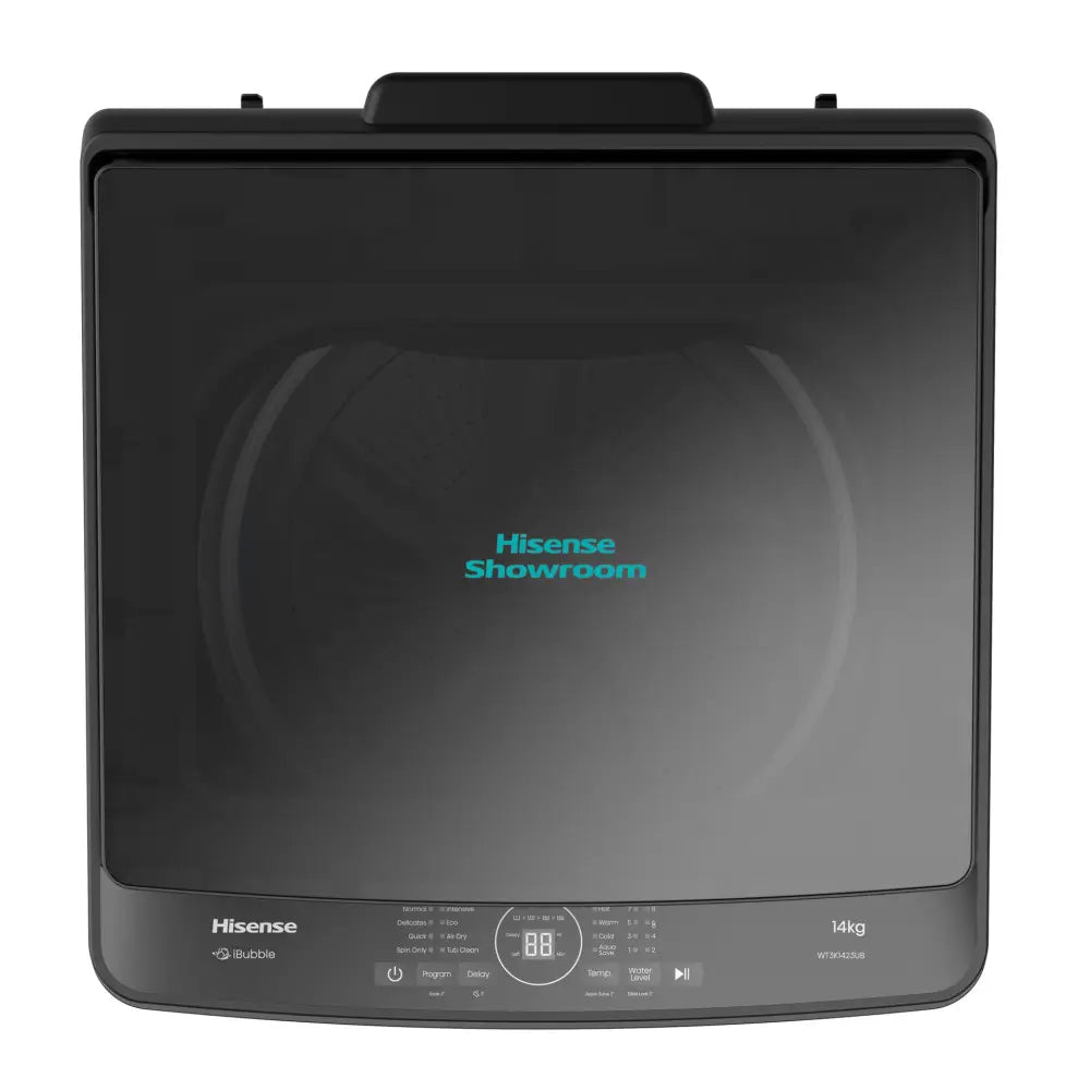 Hisense 14kg Fully Automatic Top Load Washing Machine I Wash Rinse & Spin I Titanium Silver I WT3K1423UB