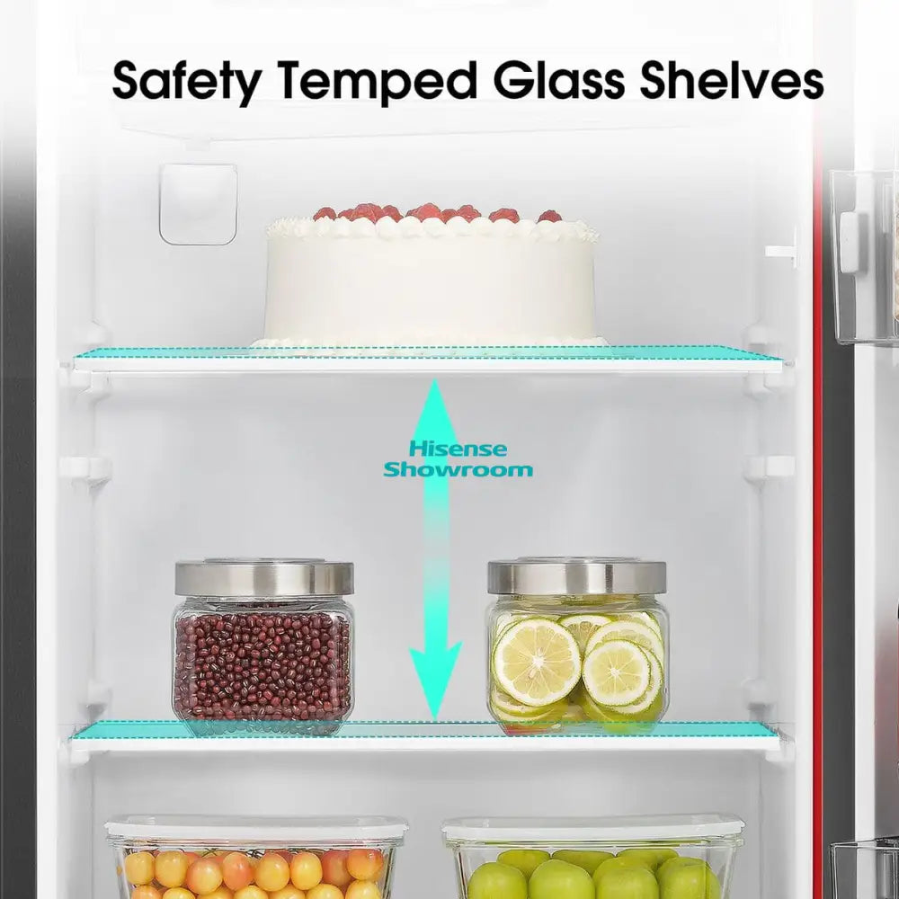 Hisense 177L Red Single Door Fridge + Water Dispenser | H235RRE-WD