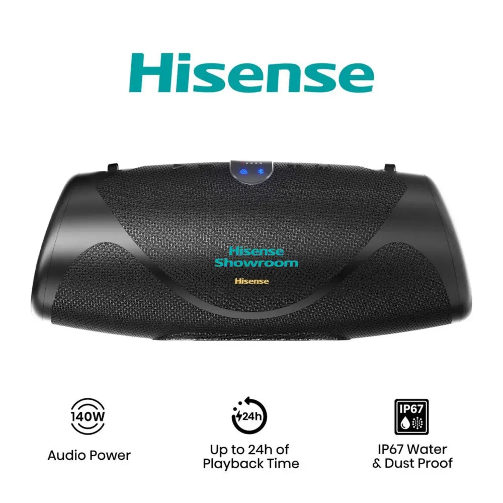 Hisense 2.0 Channel 140w Portable Bluetooth Speaker with Subwoofer | WEBOOM