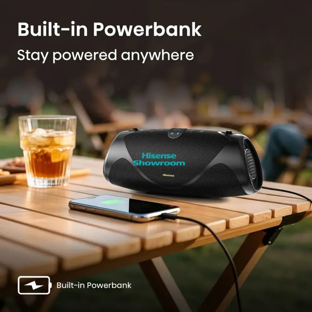 Hisense 2.0 Channel 140w Portable Bluetooth Speaker with Subwoofer | WEBOOM