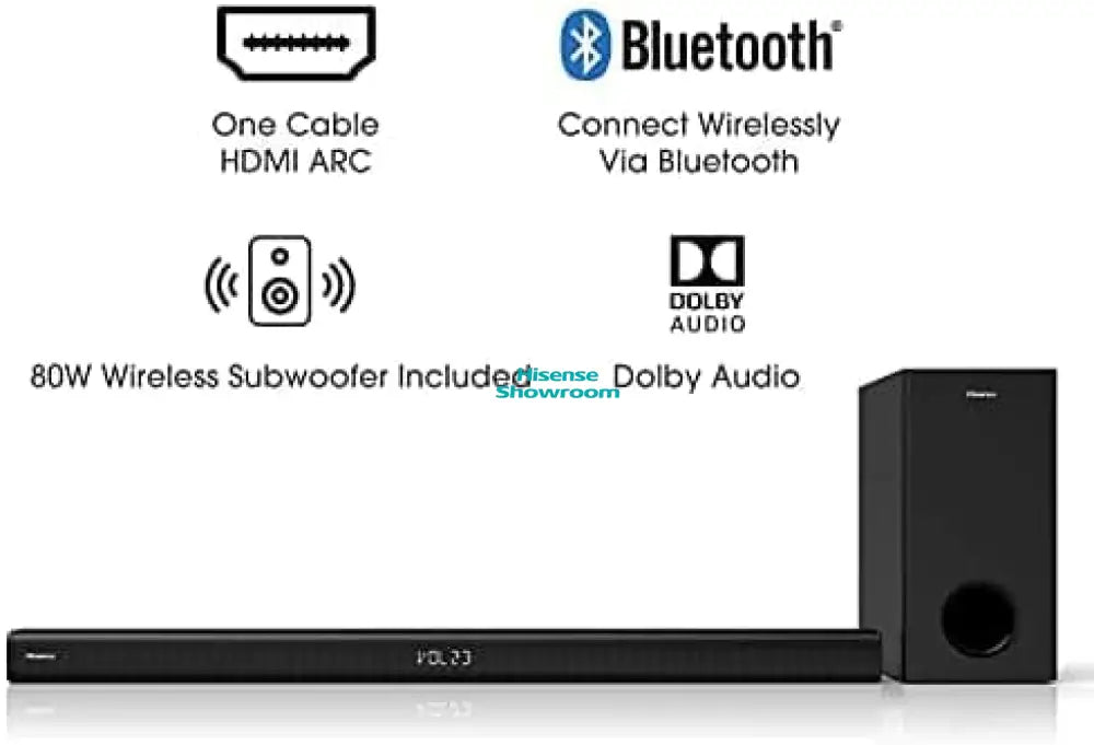 Hisense 2.1 Channel 200W Soundbar + Subwoofer | HS218