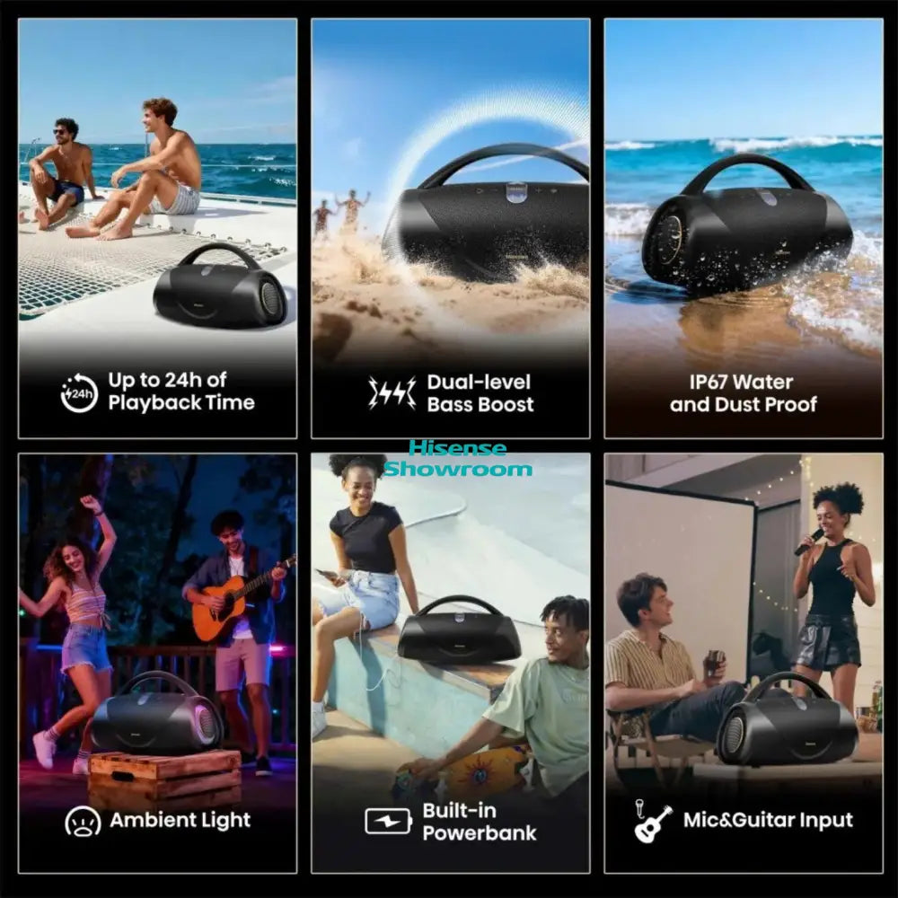 Hisense 2.1 Channel 360w Portable Bluetooth Speaker with Subwoofer | VOYAGEBOOM
