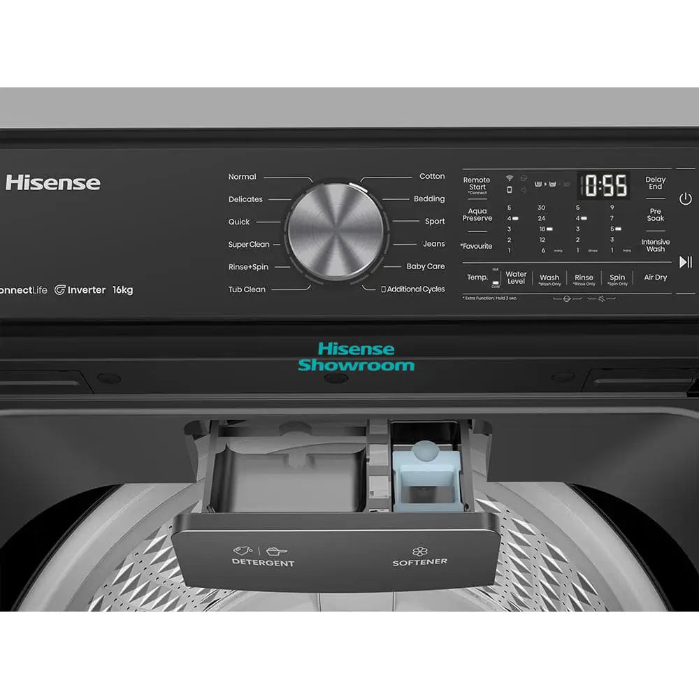 Hisense 20kg Top Load Smart Auto Washing Machine | Titanium Silver | WT5T2025DB