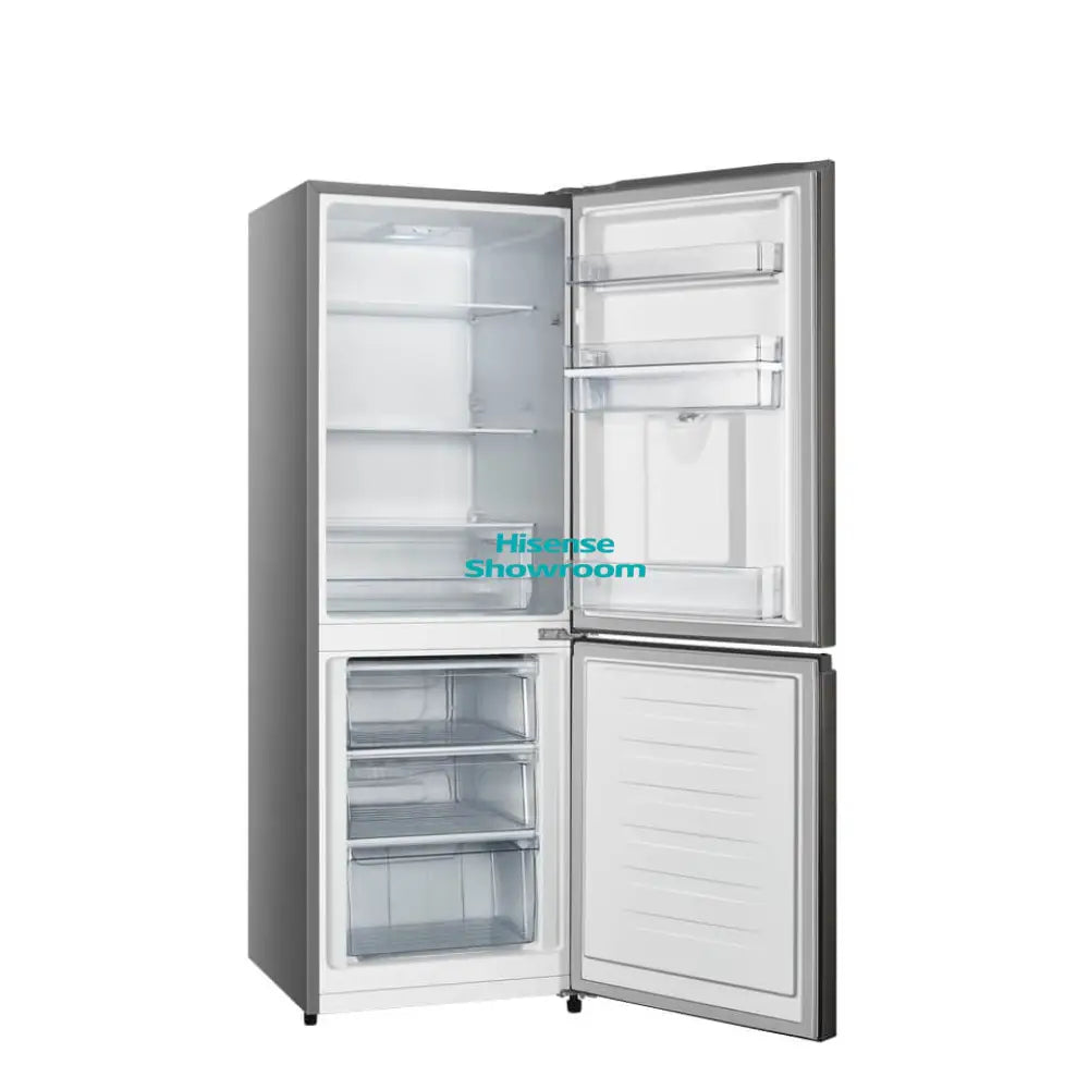Hisense 221L Frost Double Door Fridge + Water Dispenser | INOX | H310BIT WD