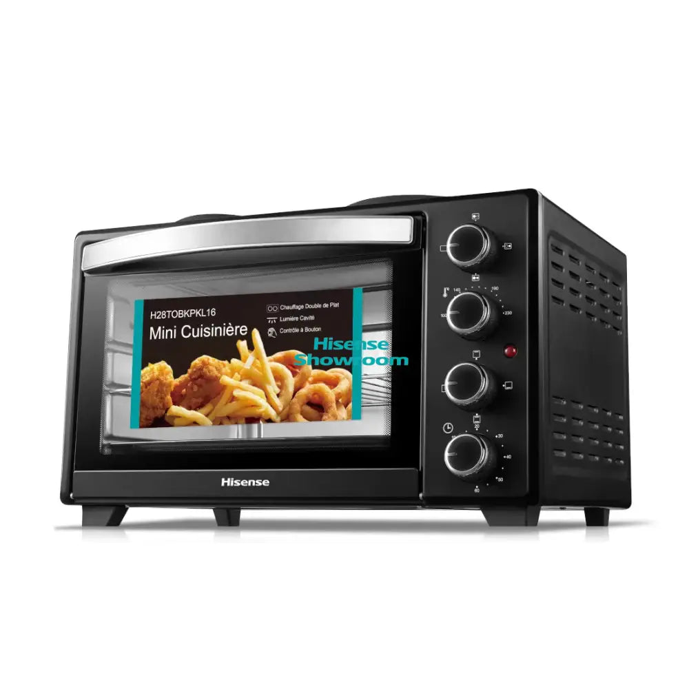 Hisense 28L Mini Electric Oven & Hotplate | Black | H28TOBKPKL16