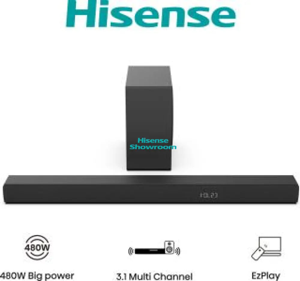 Hisense 3.1 CH 480W Dolby Atmos With Wireless 6.5’’ Subwoofer | HS3100