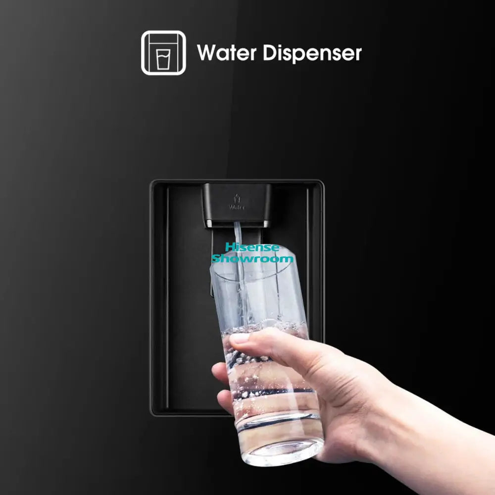 Hisense 305L Double Door Fridge | Black Mirror | Water Dispenser | H415BMI WD