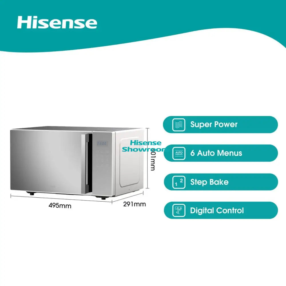 Hisense 30L Silver Automatic Microwave | H30MOMS9H