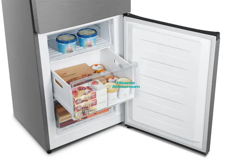 Hisense 350L Double Door Fridge + Water Dispenser | Frost | Titanium INOX | H450BIT WD