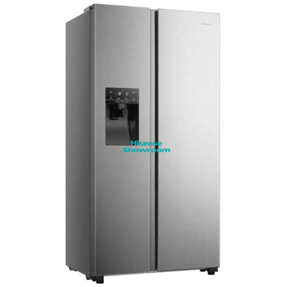Hisense 474L Side By Side Fridge | Non Frost | Brushed Stainless Steel | H690SS IDL