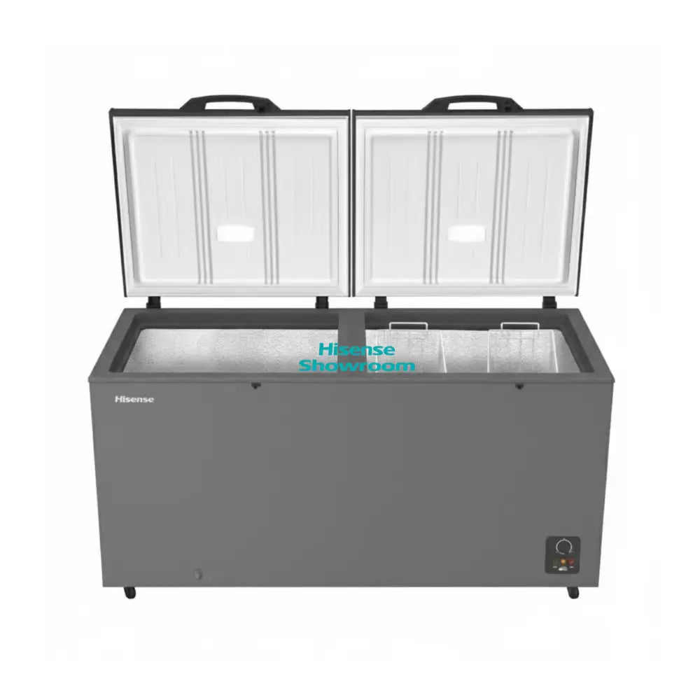 Hisense 500L Chest Freezer | Double Door | Frost | Grey | FC-729DD4SA