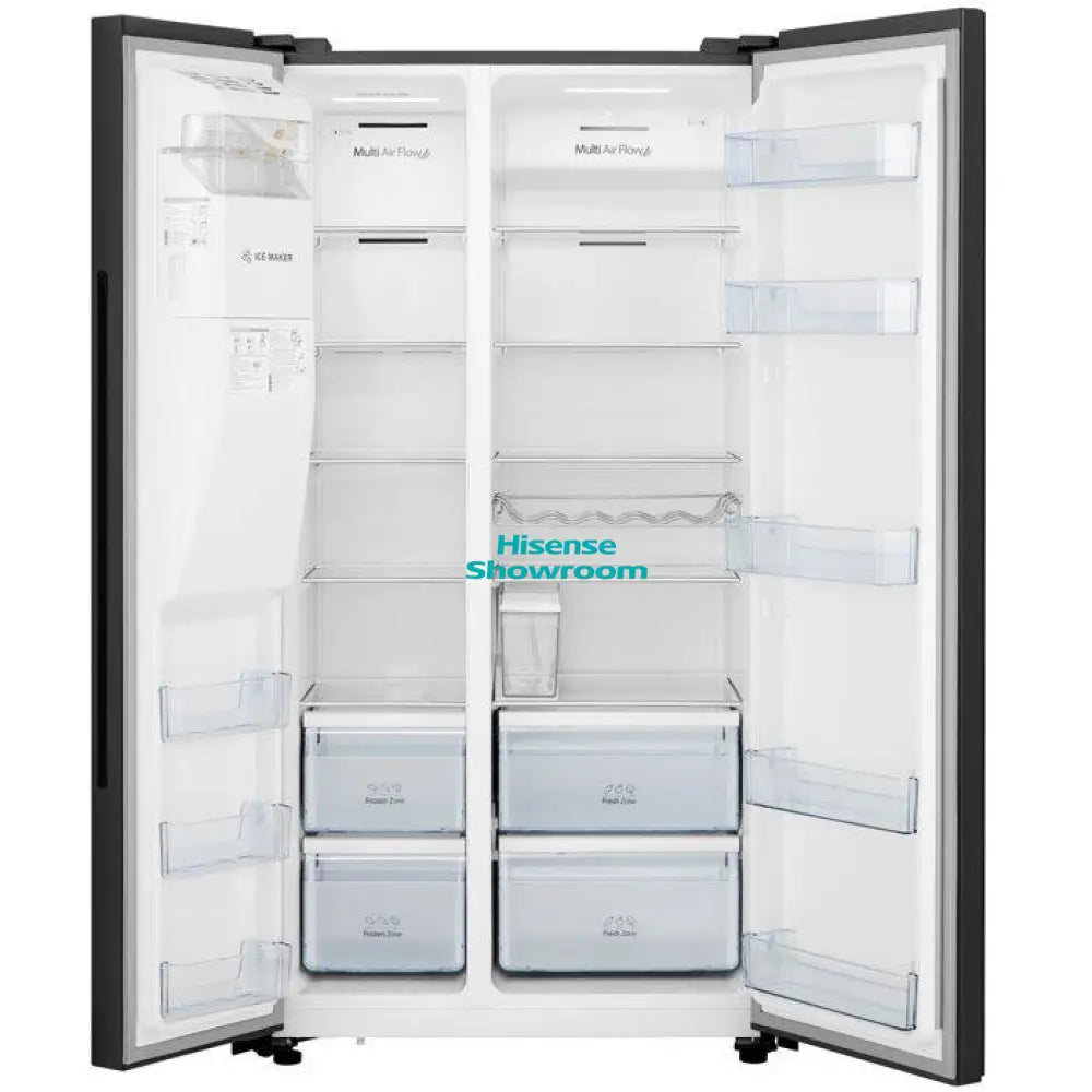 Hisense 535L Side by Side Fridge | No Frost | Black Mirror | H700SMI IDL
