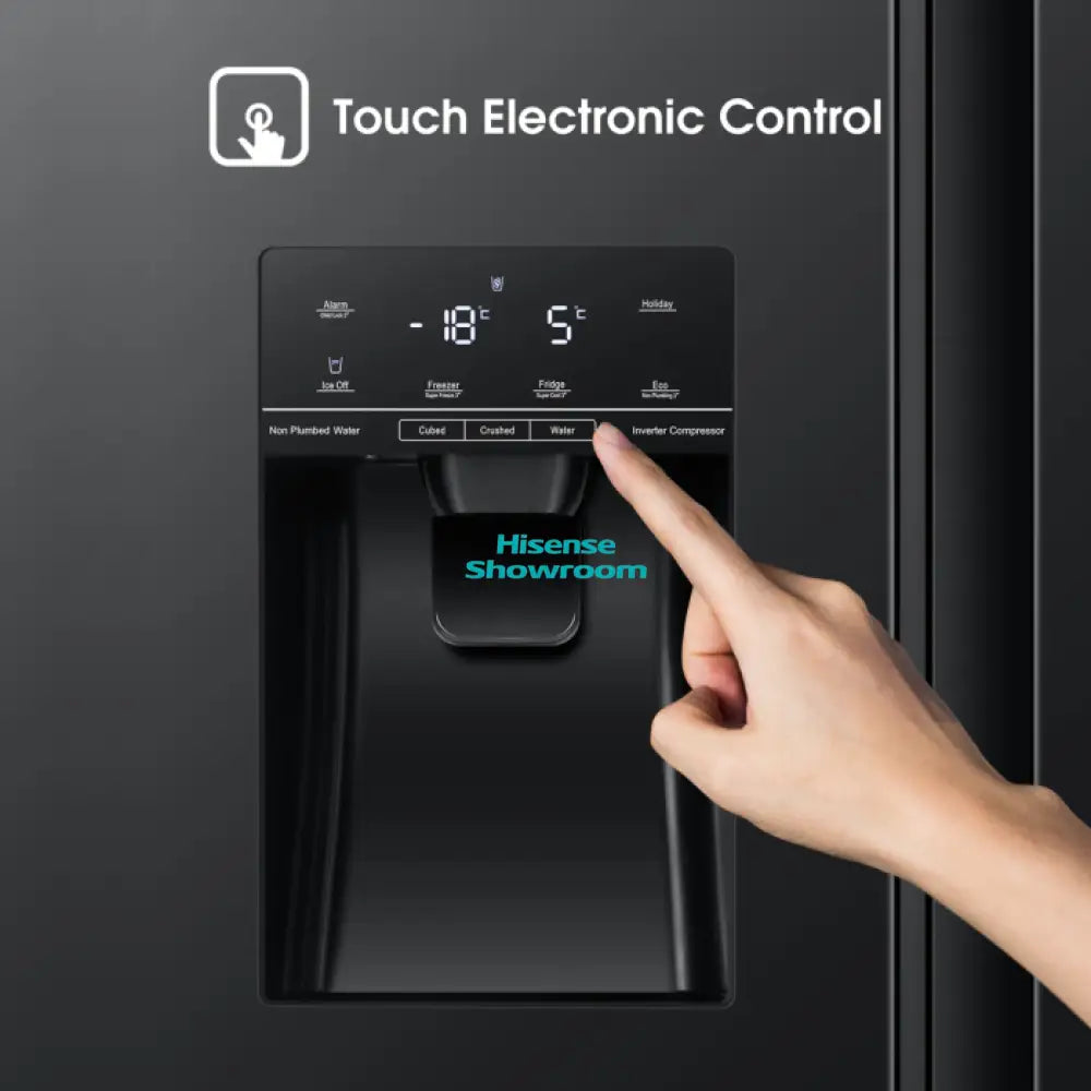 Hisense 535L Side by Side Fridge | No Frost | Black Mirror | H700SMI IDL