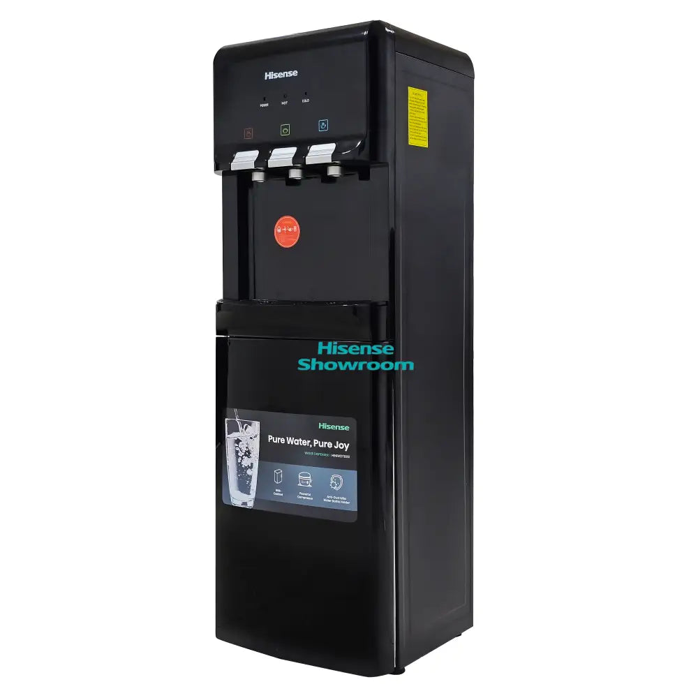 Hisense 6.5L Top Loading Water Dispenser with Cabinet | Black | Hot Normal & Cold | H96WDTB3S1