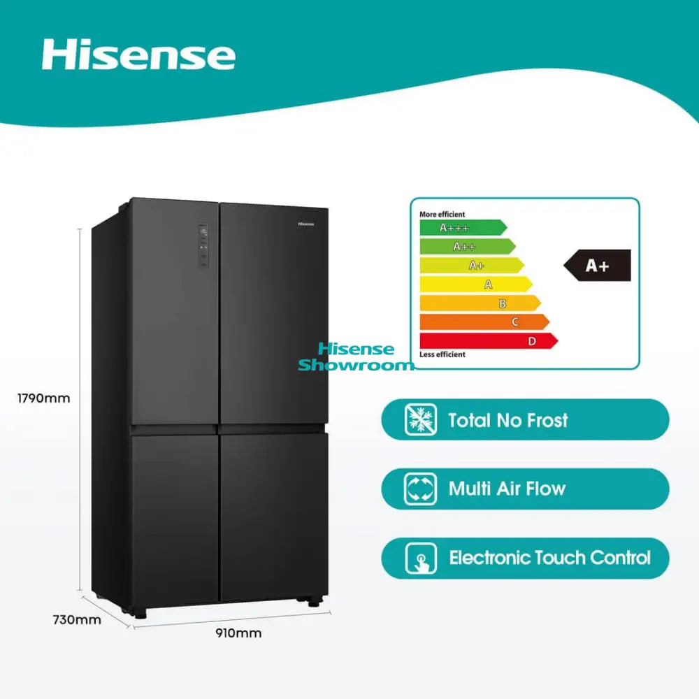 Hisense 637L Smart Side by Side Refrigerator + Water Dispenser | No Frost | H800SB WD