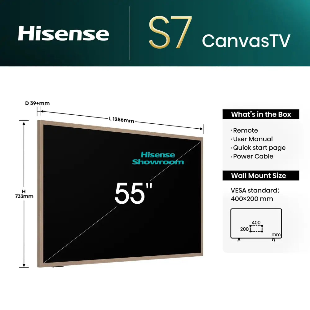 Hisense 65’’ Canvas QLED Smart 4K | 65S7N