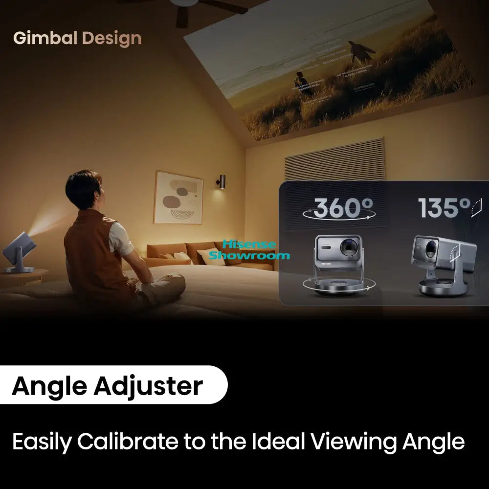 Hisense 65’’ upto 300’’ Smart 4K Mini Laser Projector | C2 Ultra