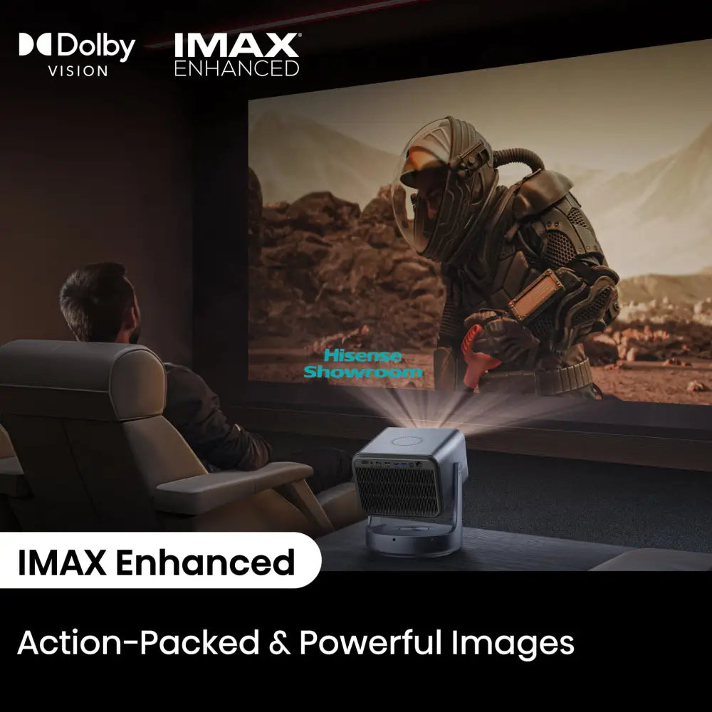 Hisense 65’’ upto 300’’ Smart 4K Mini Laser Projector | C2 Ultra