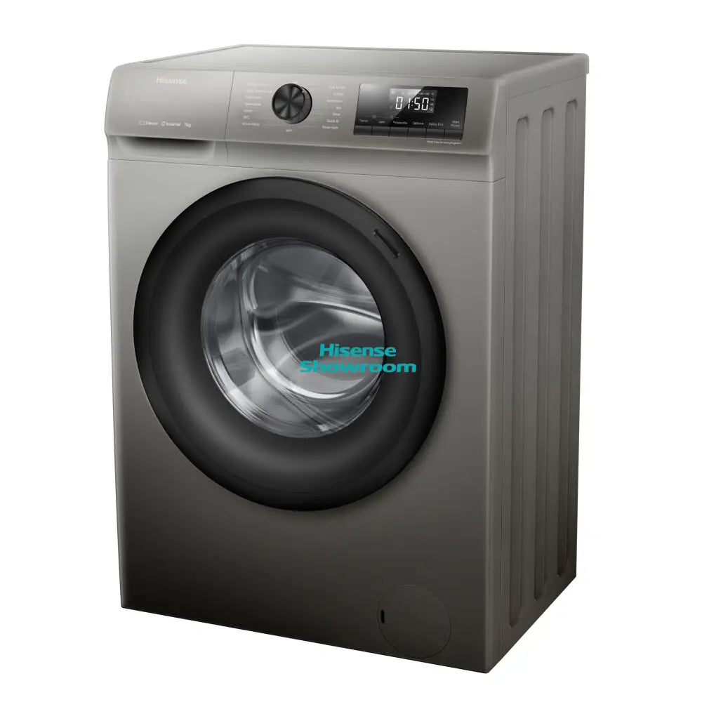Hisense 8kg Front Load Auto Washing Machine | Wash Rinse & Spin | Titanium Grey | WFQP8012VMT