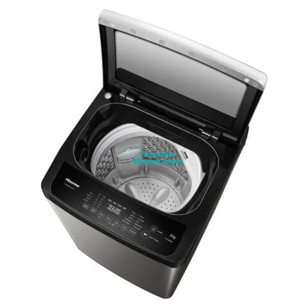 Hisense 8kg Fully Automatic Top Load Washing Machine | Wash & Rinse | Titanium Silver | WTJA/WTJD802T