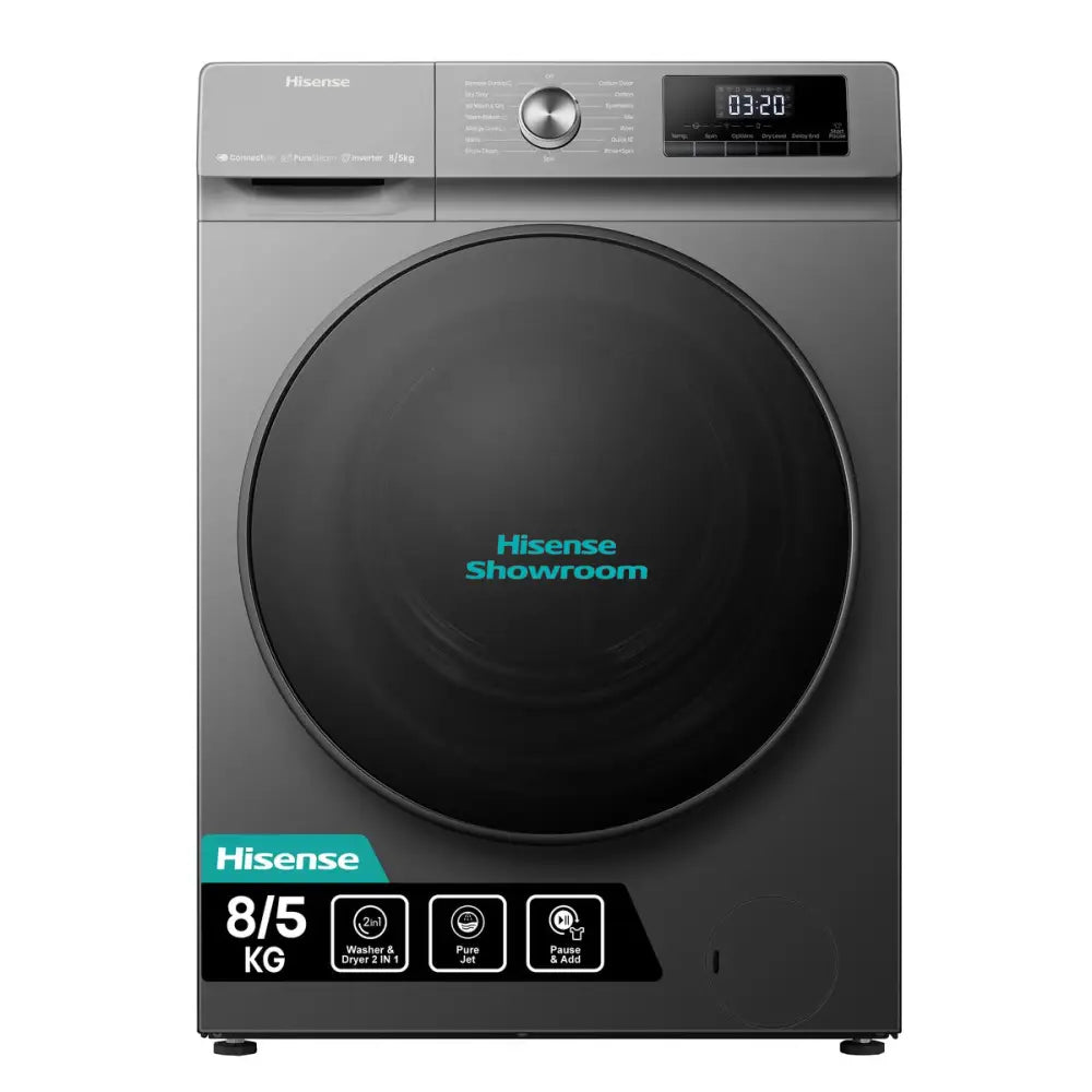 Hisense 8kg Wash & 5kg Dryer Front Load Auto Washing Machine | Titanium Grey | WD3Q8043BT