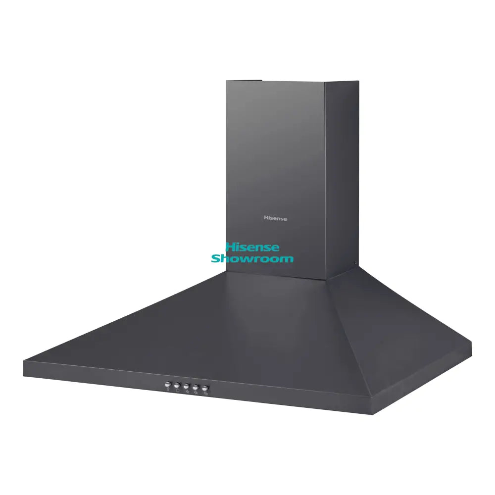 Hisense 90x49cm Freestanding Decorative Wall Chimney Cooker Hood | Black | HWH901BK