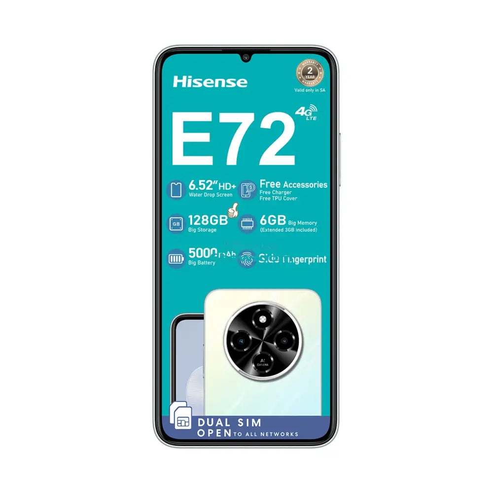 Hisense E72 Smartphone (Blue 128GB)