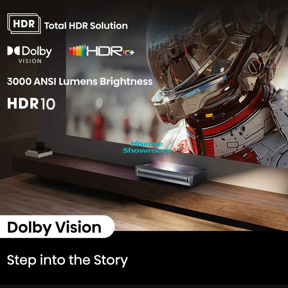 Hisense 80’’ 150’’ Laser TV Console + Screen | PX3 PRO