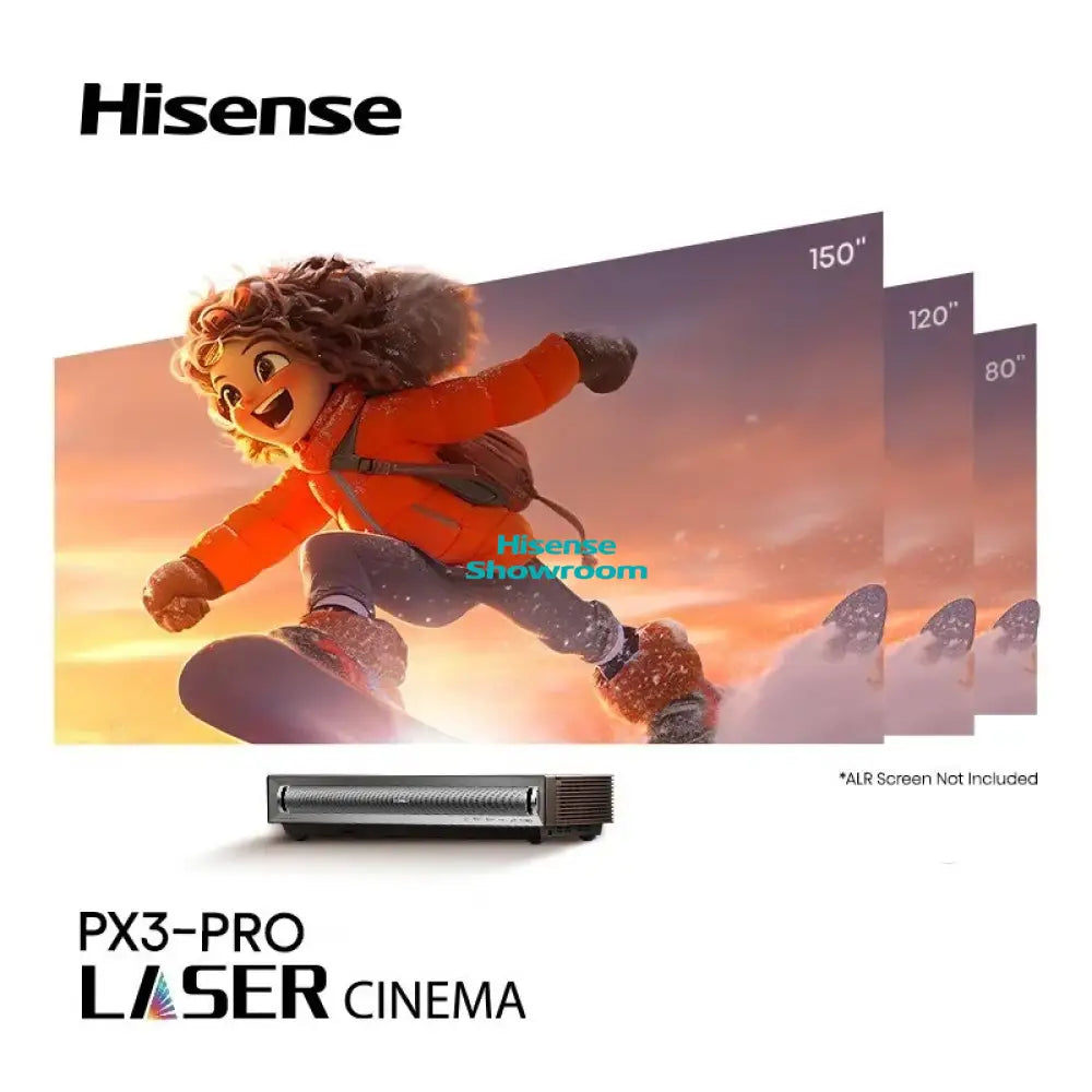 Hisense 80’’ 150’’ Laser TV Console + Screen | PX3 PRO