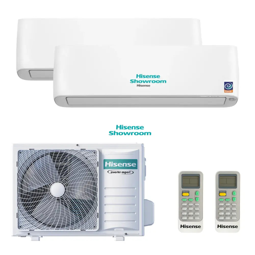 Hisense Multi Split Air Conditioner | Inverter | Style 2 + 1 (2 Indoor Unit + 1 Outdoor Unit)