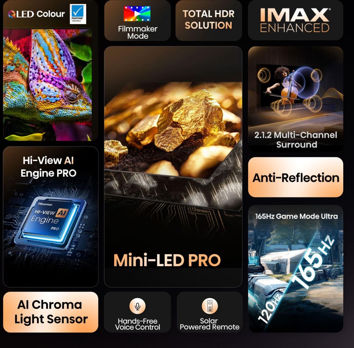 Hisense 100" ULED Smart 4K Mini-LED TV | 100U7Q Pro