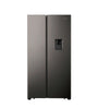 Hisense 508L No Frost Side By Side Fridge + Water Dispenser | Titanium Inox | H670SIT-WD