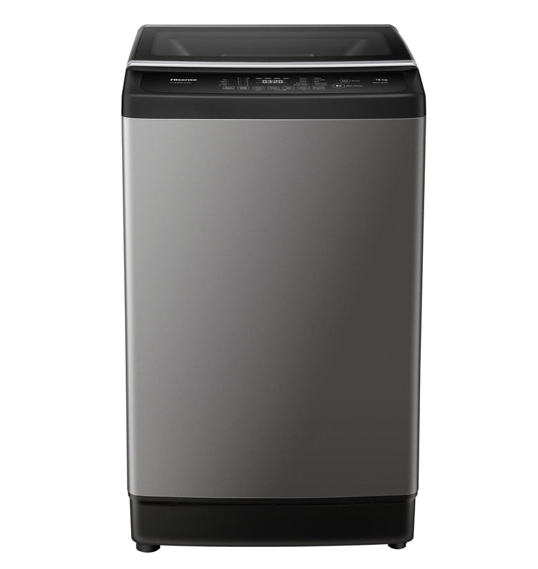 Hisense 14kg Wash & Rinse Top Load Washing Machine | Titanium Silver | WTJA1402T