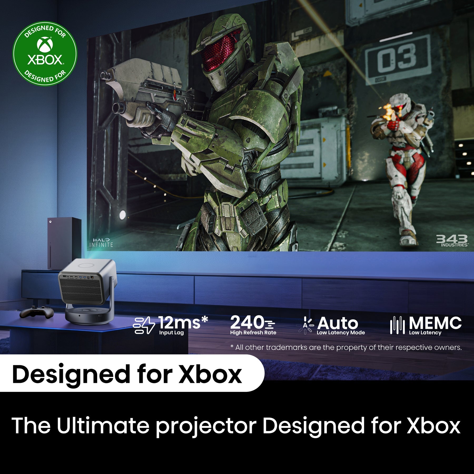 Hisense 65" upto 300" Smart 4K Mini Laser Projector | C2 Ultra