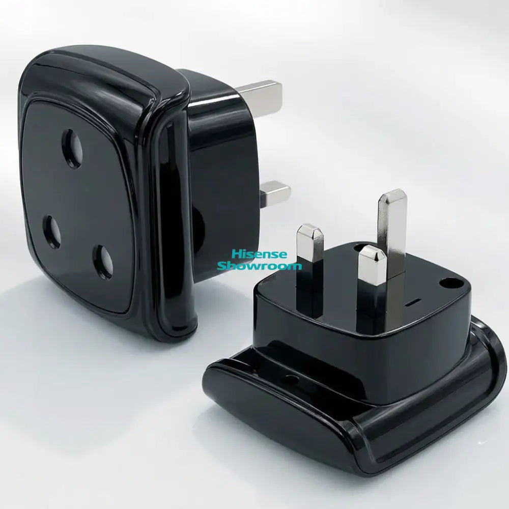 South Africa 3-PIN Large Plug Type M Adapter Convert to 3-pin UK Socket | BS 8546 Approved | Black